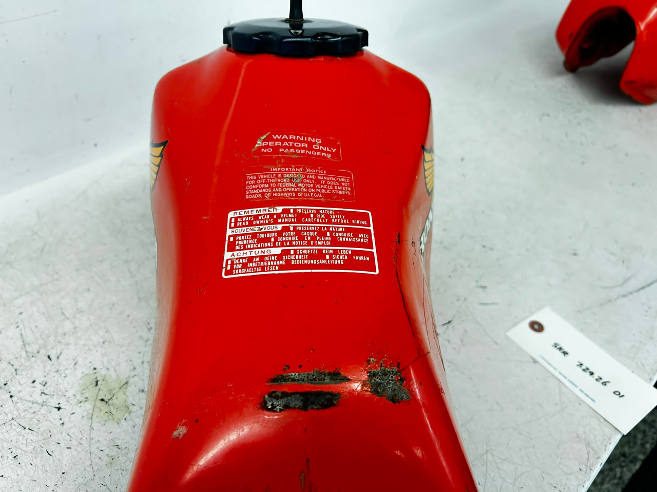1983-1984 Honda XR 200 used Gas Fuel Tank (Not XR200R) 175A1-446